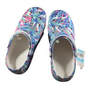 Womens clogs Simply Southern shoes slip on Size 7 colorful comfortable